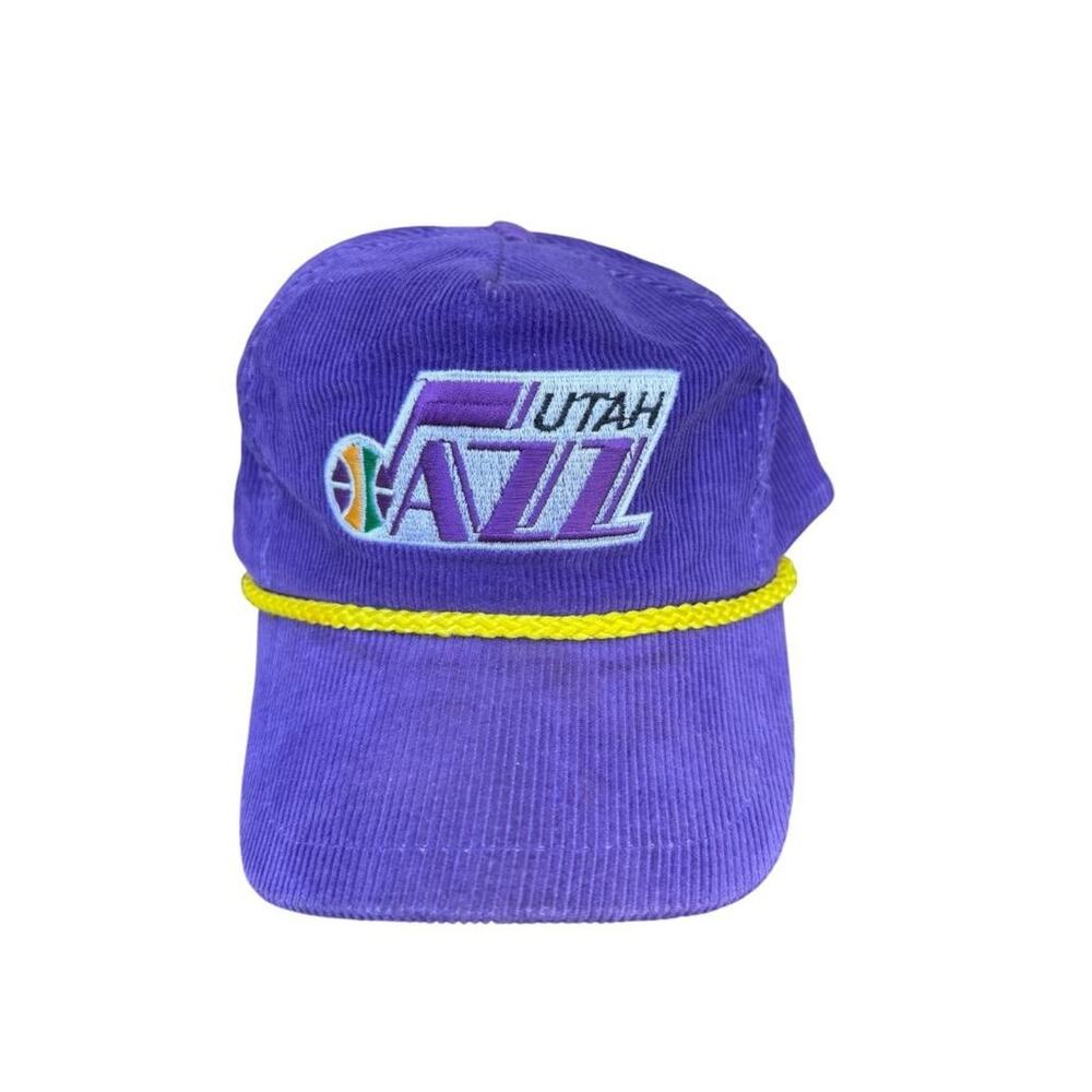 Vintage 1990's Utah Jazz Corduroy Snapback Hat